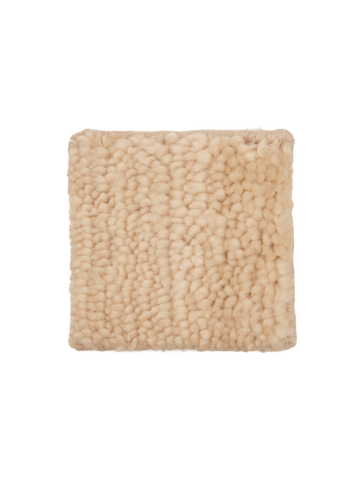 Otago Beige Washable Wool Berber Cut Pile Swatch
