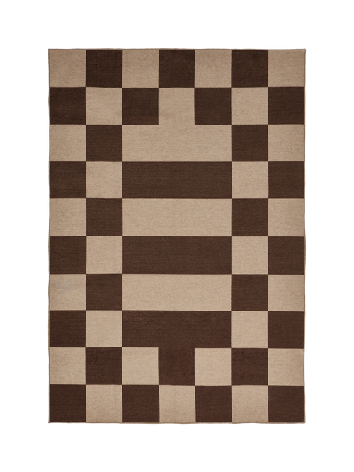 Arrangement brown new jute rug