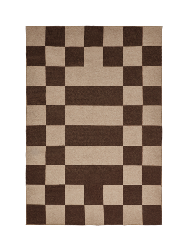 Arrangement brown new jute rug
