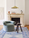 Diamond Pale Blue Chenille Rug