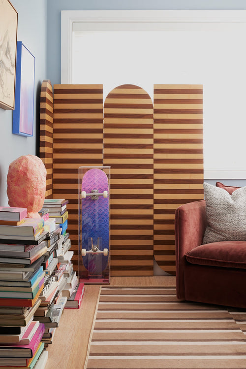 Carrel brown chenille rug