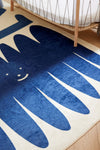 Friends Steel Blue Chenille Rug