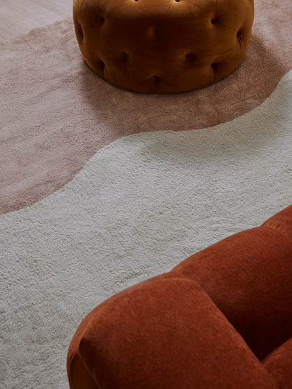 Tide tan cotton feel rug