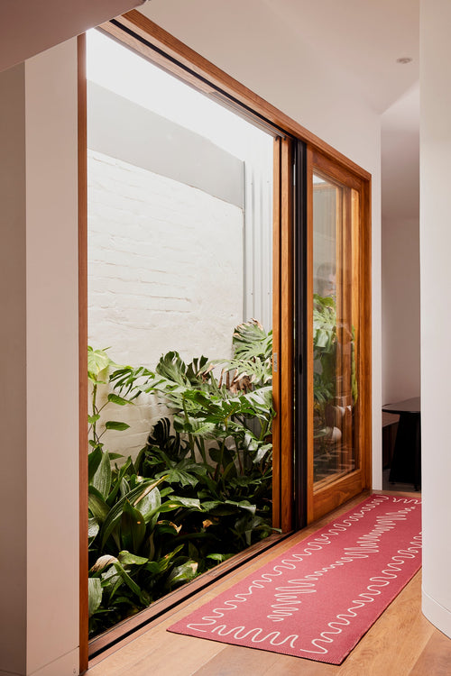 Intuitive rouge new jute rug