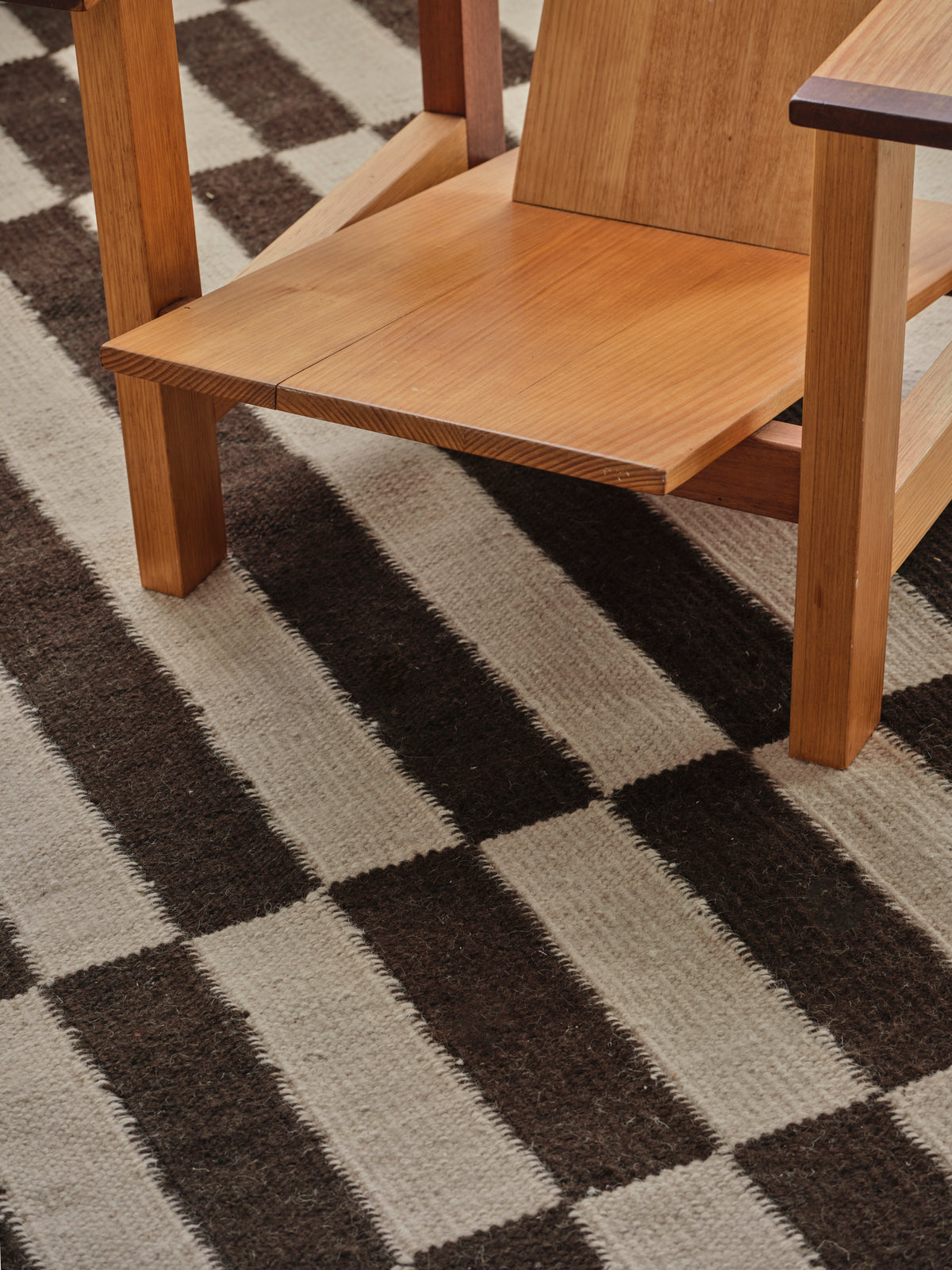 Vestige Ivory Washable Blended Wool Flatweave Rug
