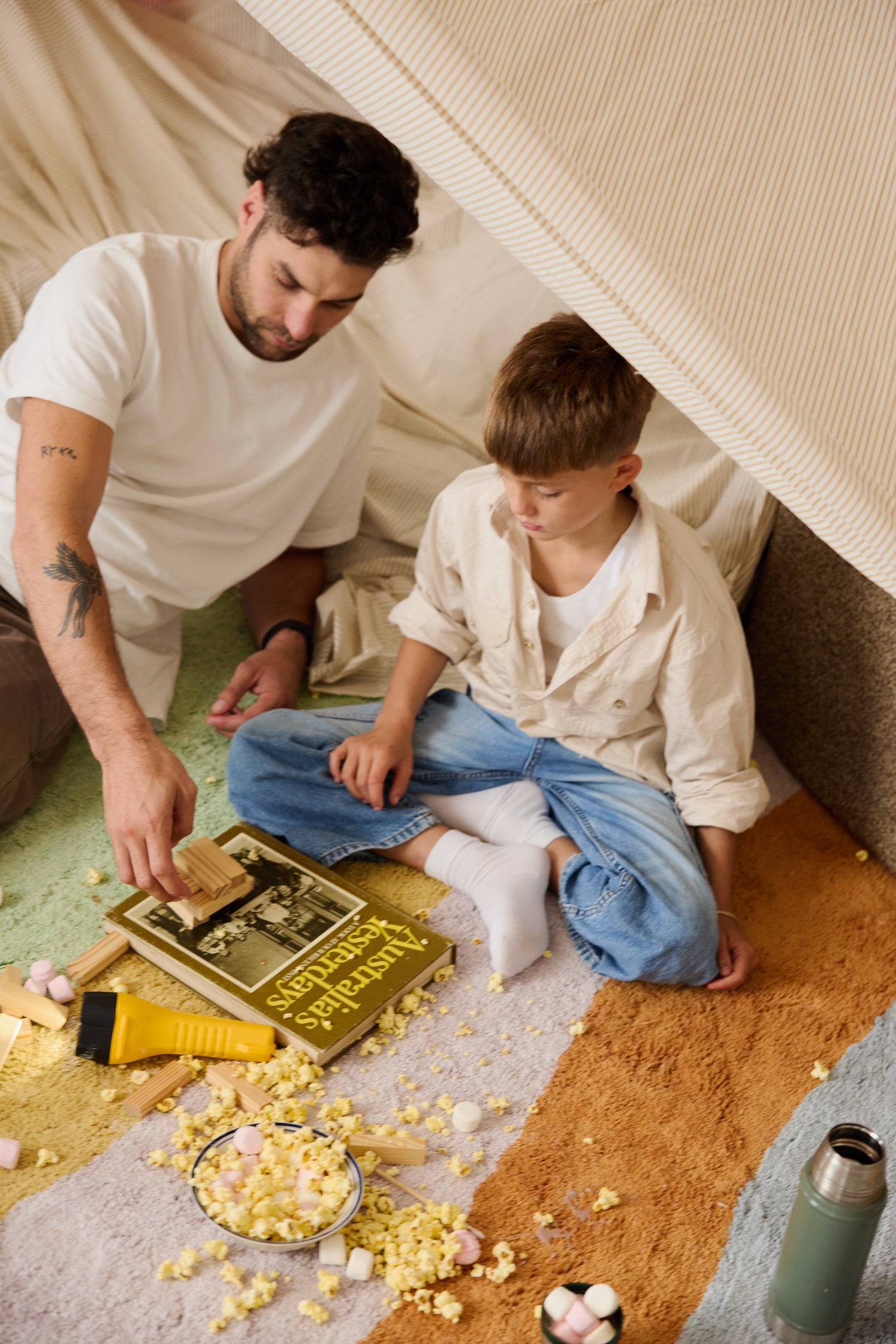 Canyon Multi Washable Organic Cotton Cut Pile Rug