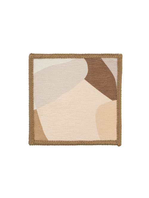 Configured brown chenille swatch