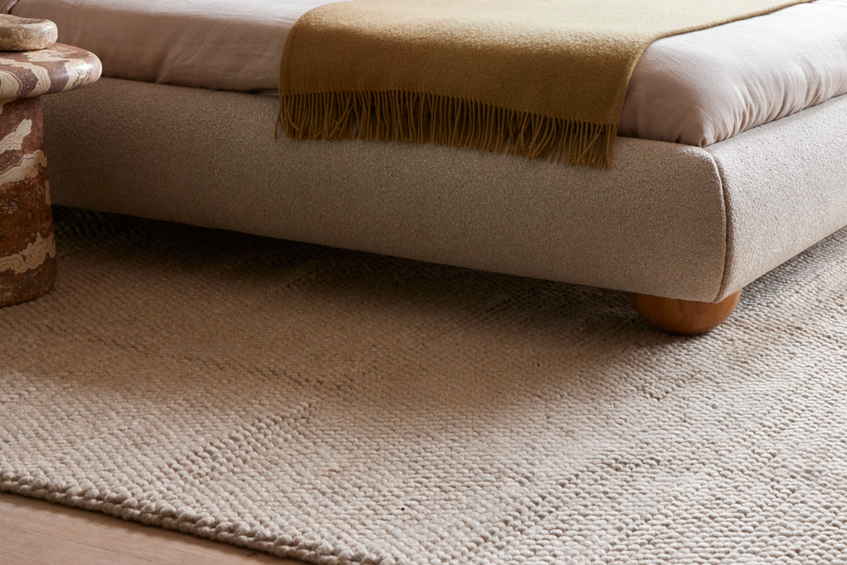 Marlborough Natural Washable Wool Heavy Loop Pile Rug