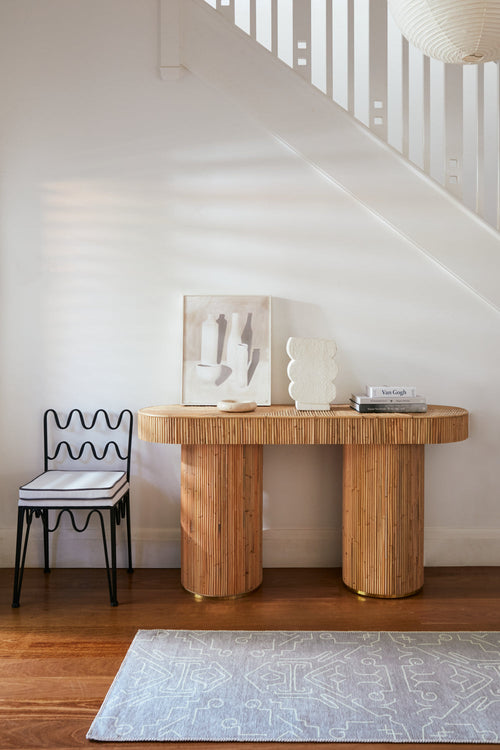 Theory  bone chenille rug