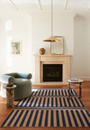 Plinth Royal Blue New Jute Rug