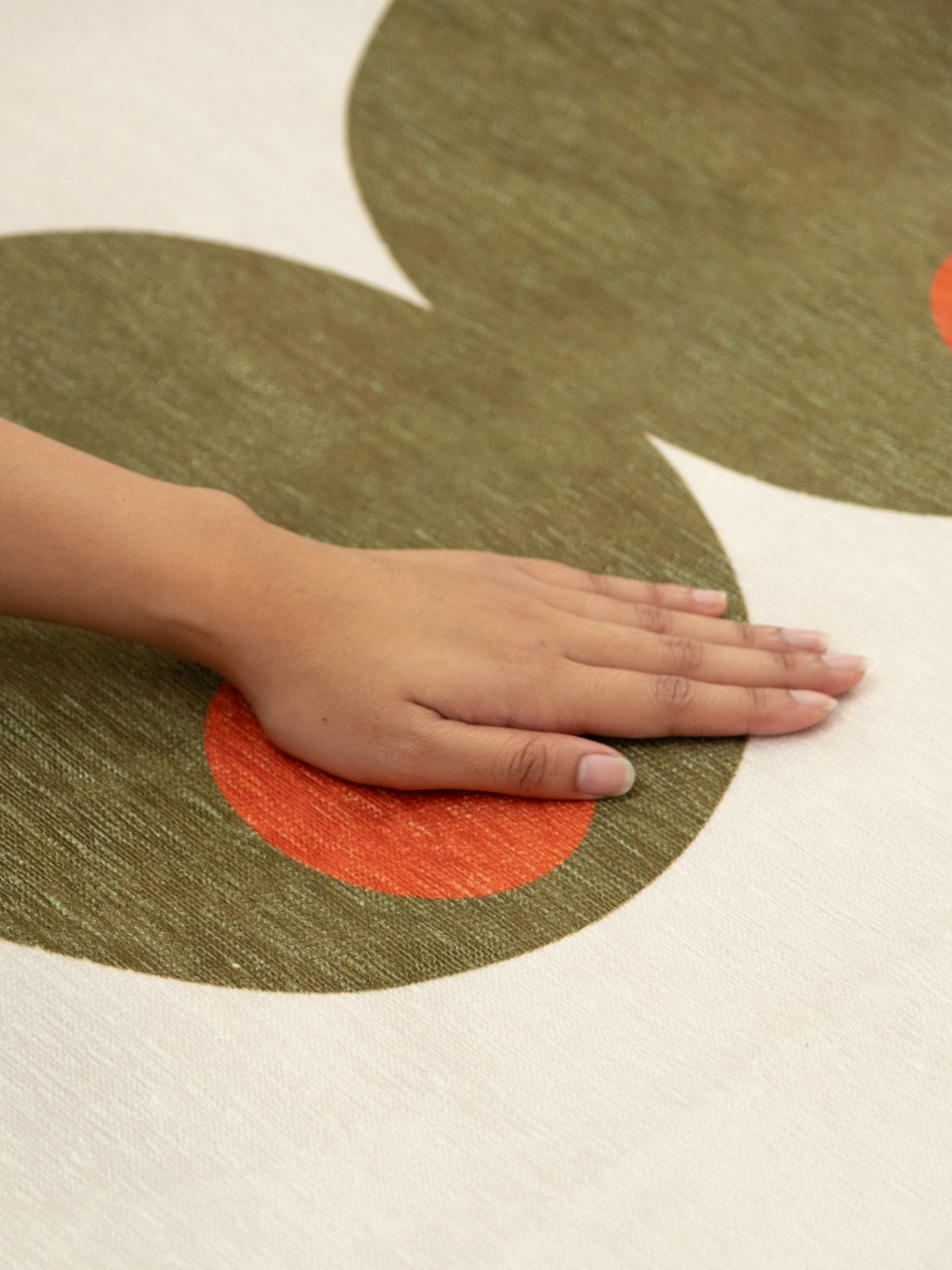 Dry Olive Chenille Rug