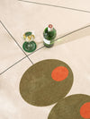 Dry Olive Chenille Rug