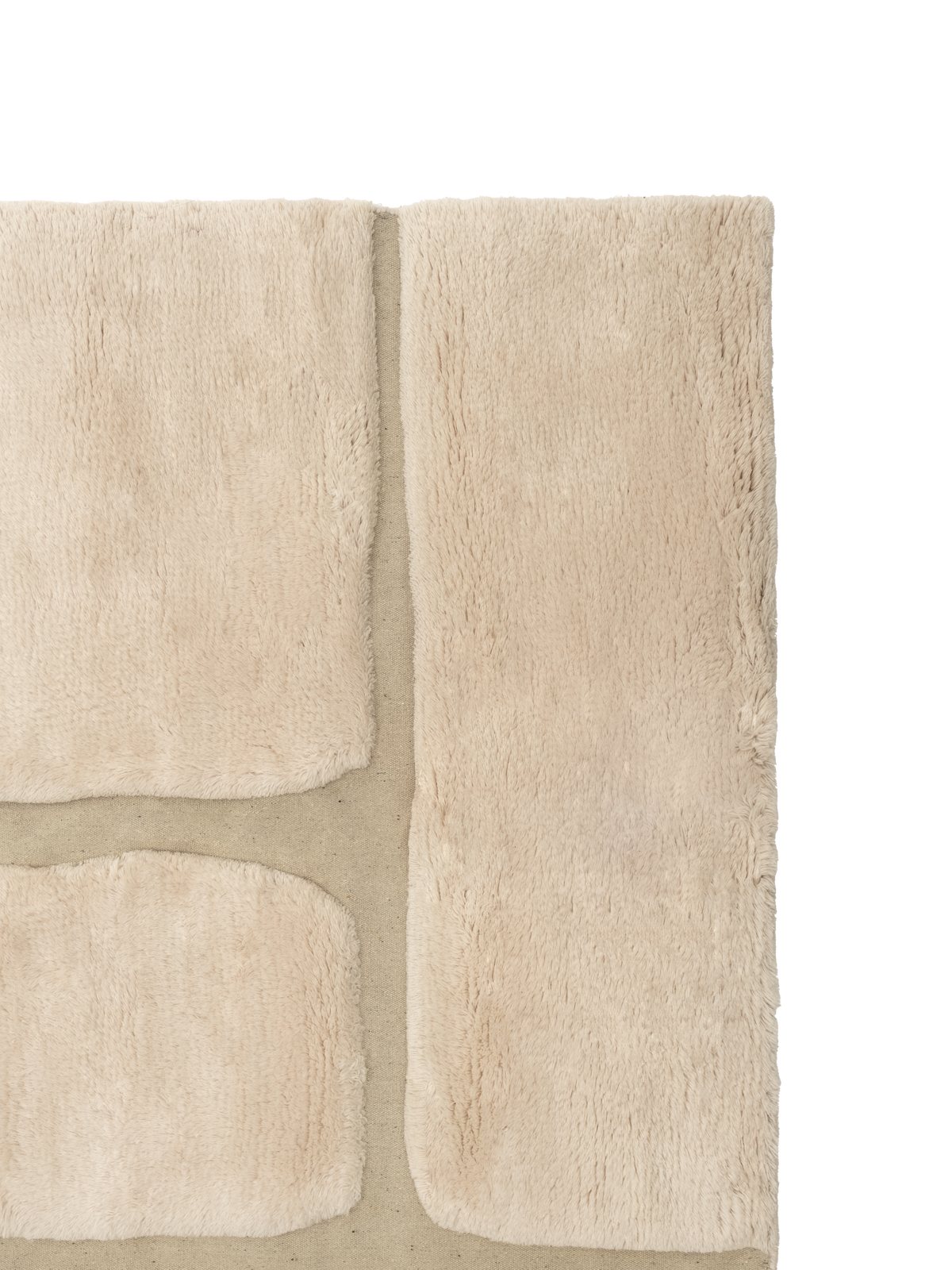 Ember Neutral Washable Wool Fine Cut Pile Rug