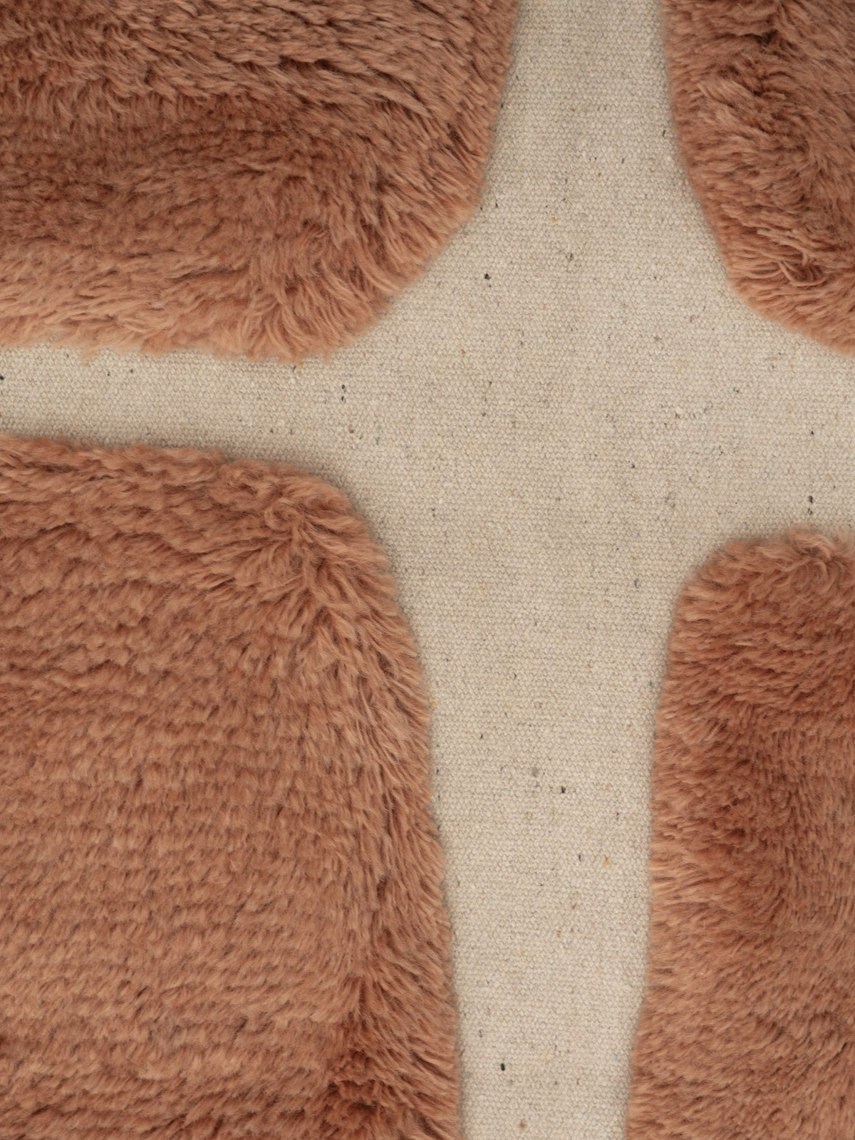 Ember Rust Washable Wool Fine Cut Pile Rug