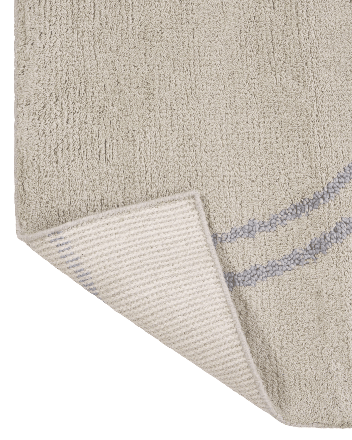 Flock Cloud Grey Washable Wool Hand Knotted Swatch double.online