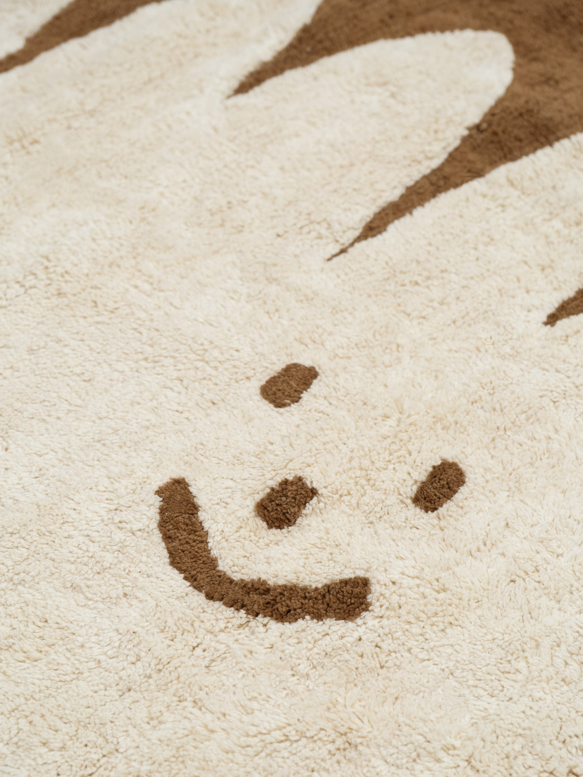 Friends Brown Washable Organic Cotton Cut Pile Swatch