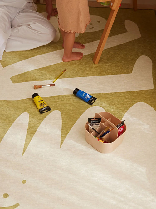 Friends beige chenille rug