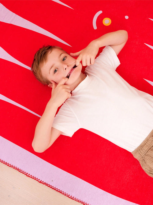 Friends lilac chenille rug