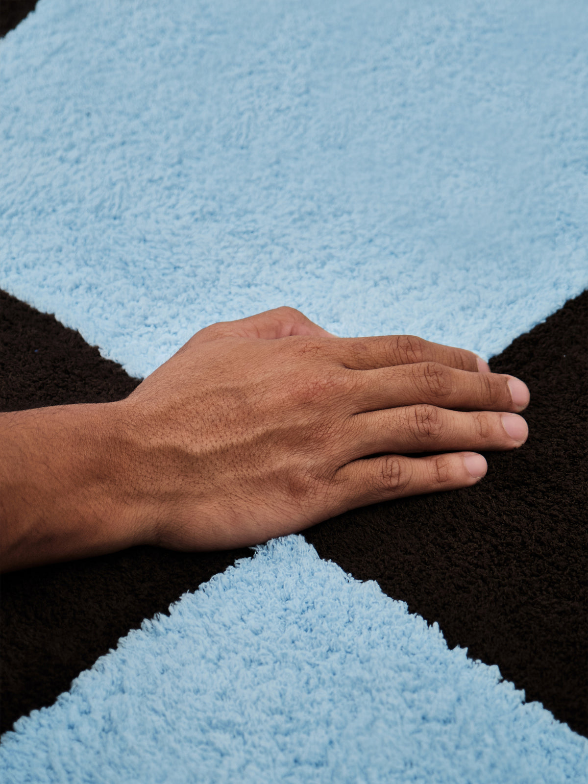 Tandem Sky Blue Cotton Feel Rug