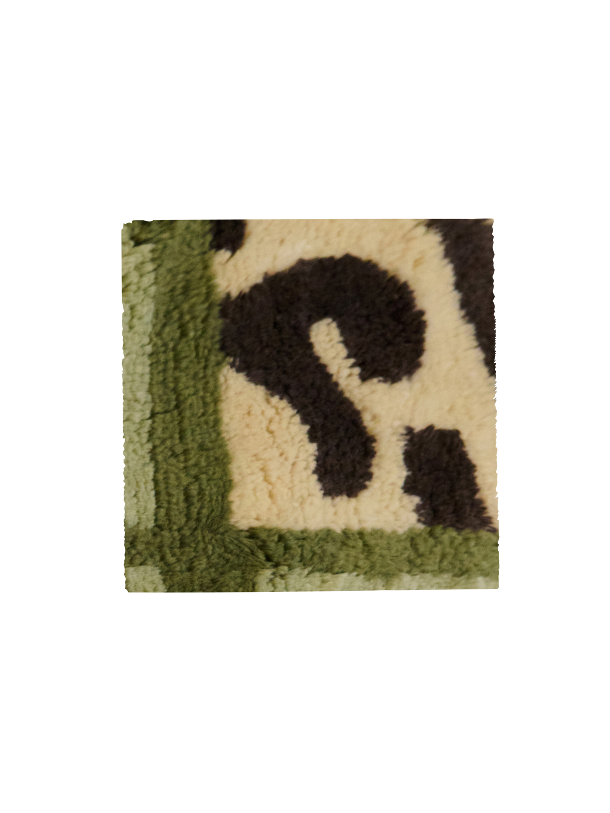 Glade Moss Washable Wool Fine Cut Pile Swatch Washable Wool Rug Double