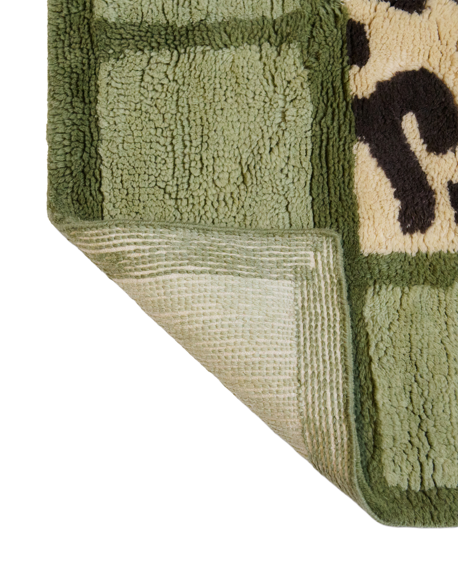 Glade Moss Washable Wool Fine Cut Pile Swatch Washable Wool Rug Double