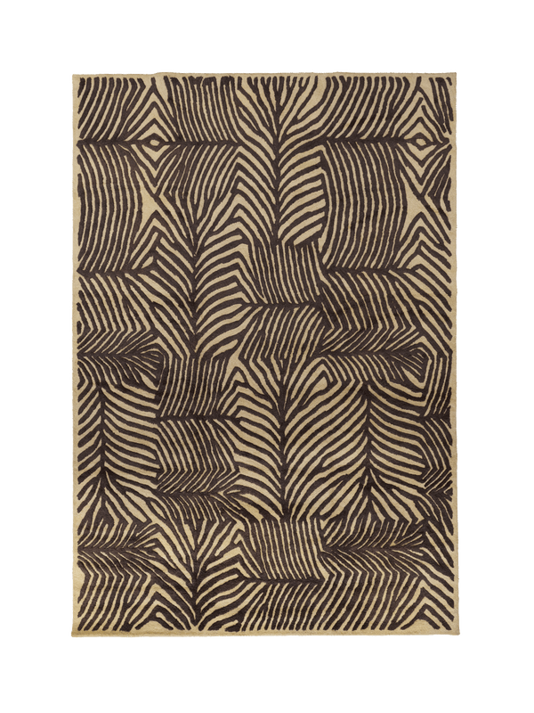 Grassland Black Woven Tuft Wool Rug double.online Standard System 160x230cm