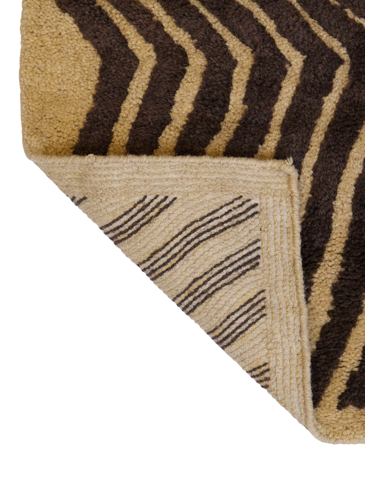 Grassland Black Woven Tuft Wool Swatch double.online
