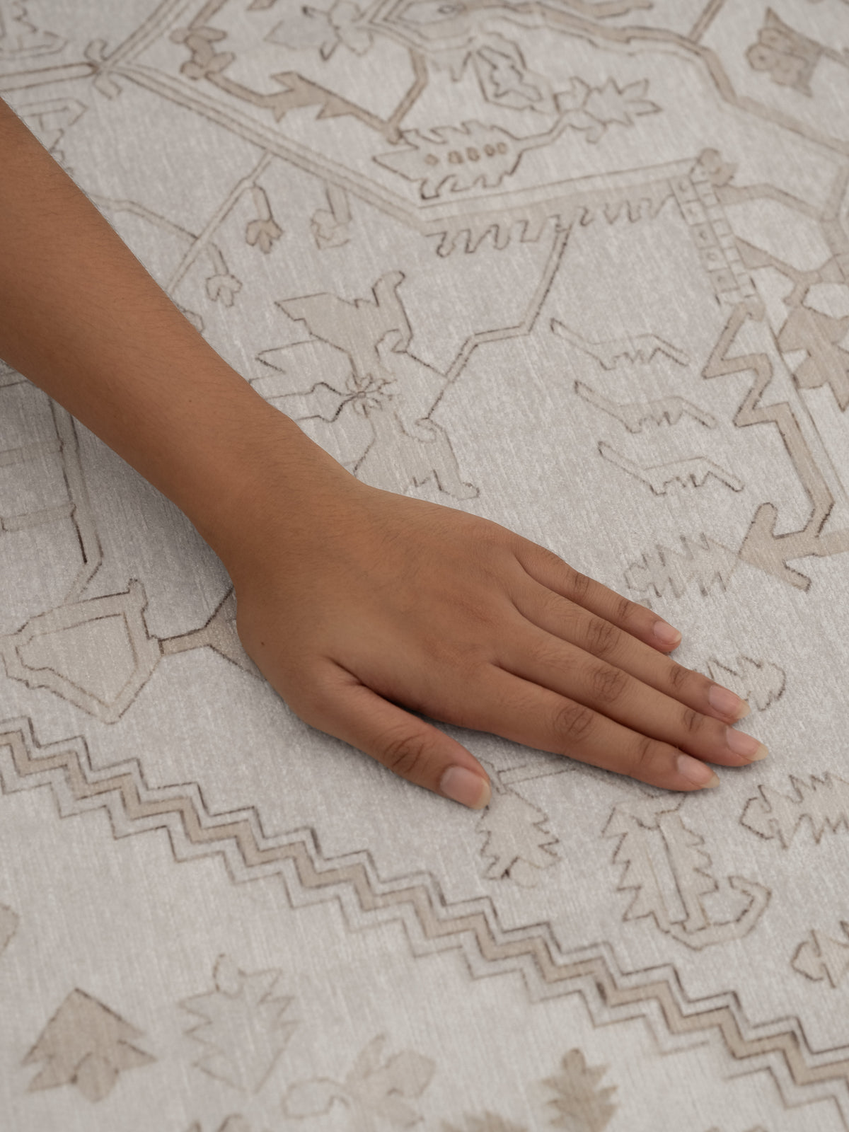 Harmony Neutral Chenille Rug Chenille Rugs Double