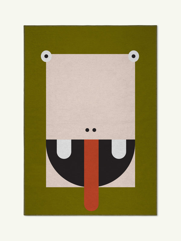 Harry olive chenille rug