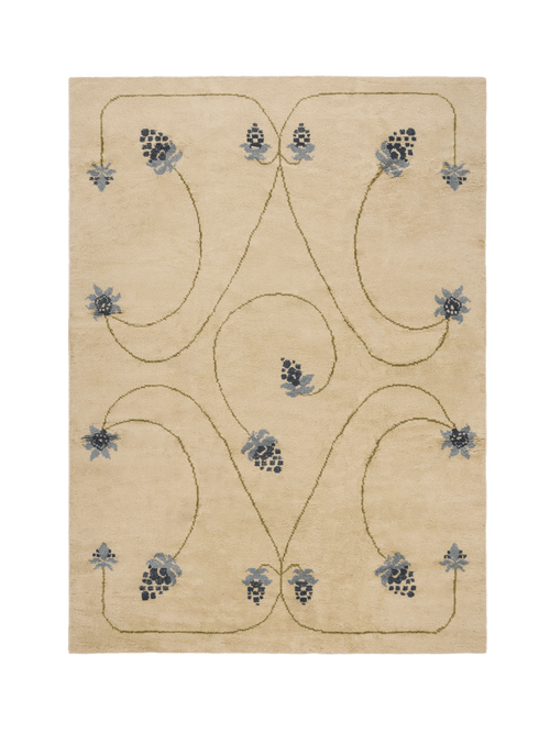 Harvest dark teal washable wool hand knotted rug double.online rug top only 160x230cm