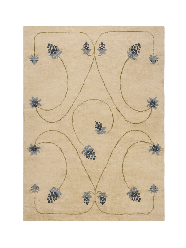 Harvest Dark Teal Washable Wool Hand Knotted Rug double.online Rug Top Only 160x230cm