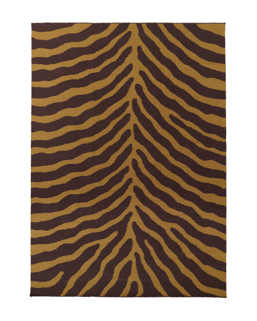 Herd dark brown washable blended wool flatweave rug double.online