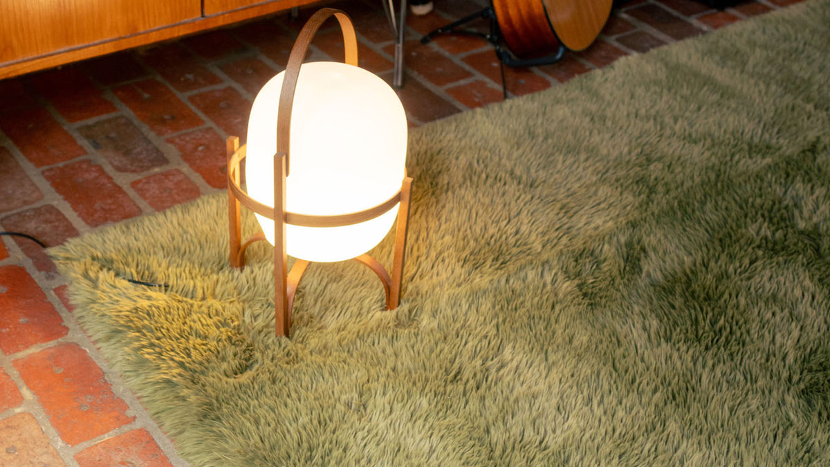 Solace Olive Vegan Flokati Rug Rugs double.online
