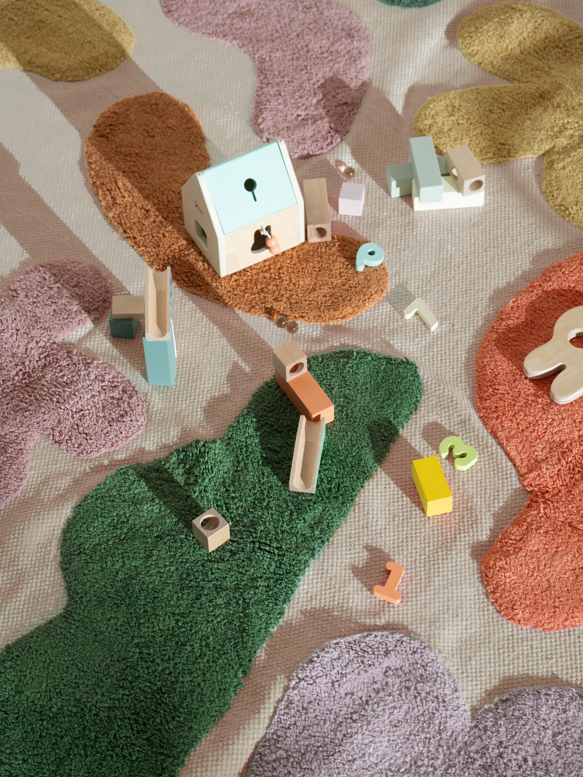 Imagination Multi Washable Organic Cotton Cut Pile Swatch