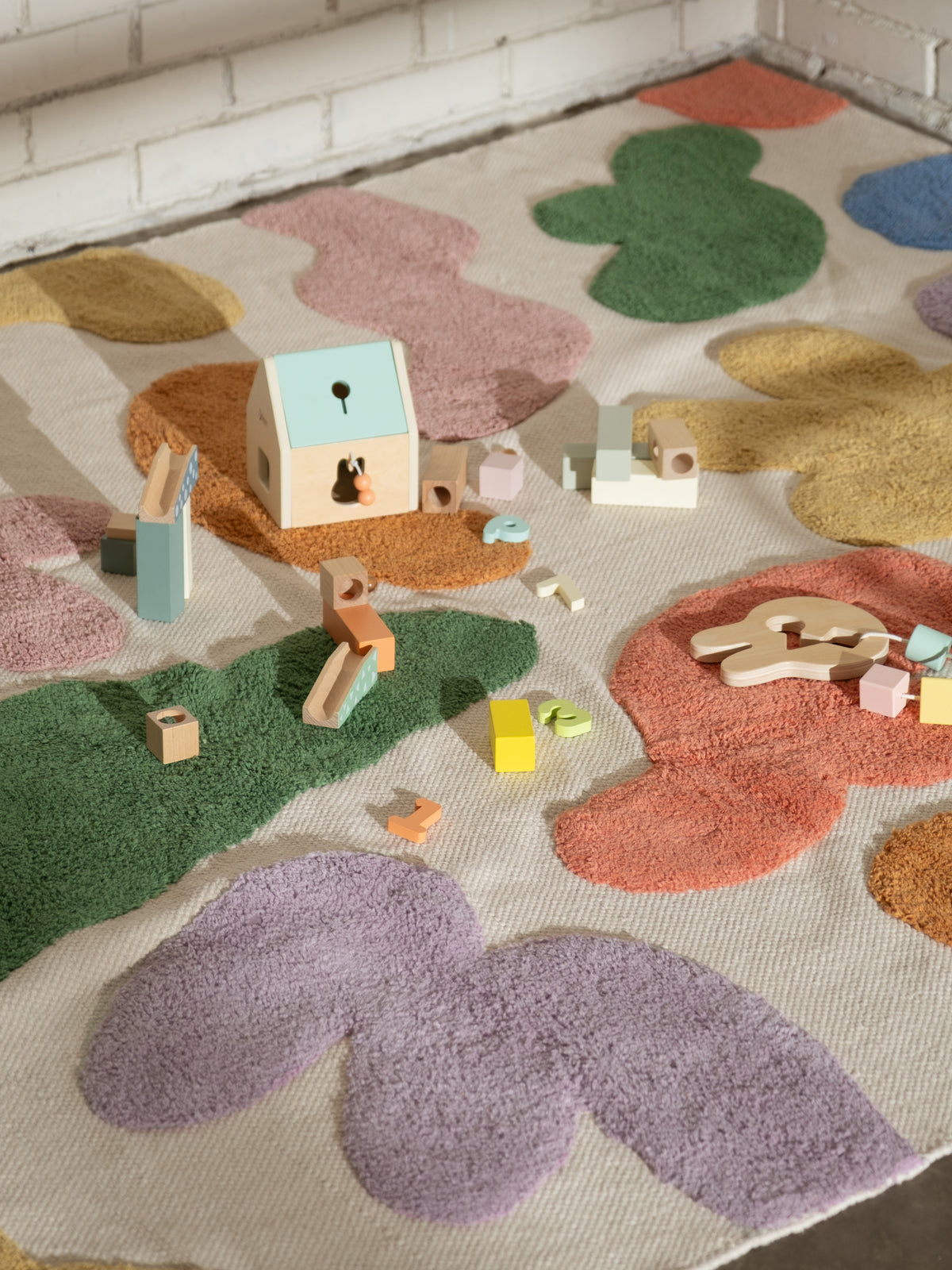 Imagination Multi Washable Organic Cotton Cut Pile Rug