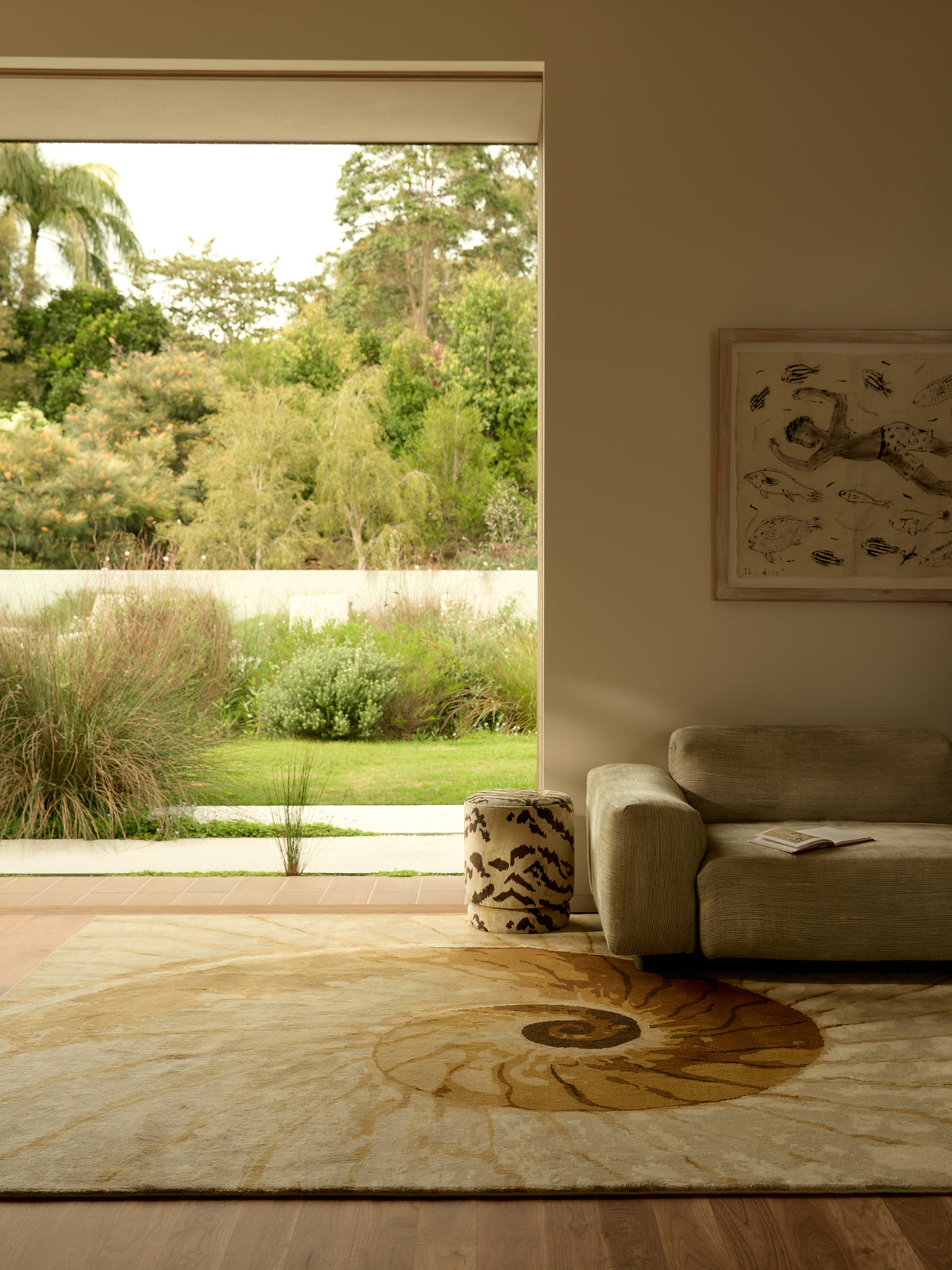 Trove Sandstone Washable Wool Premium Hand Knotted Rug double.online