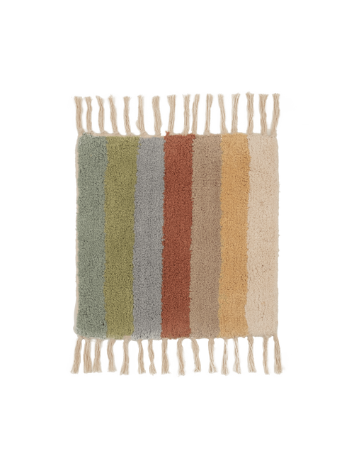 Pebble neutral washable organic cotton cut pile swatch