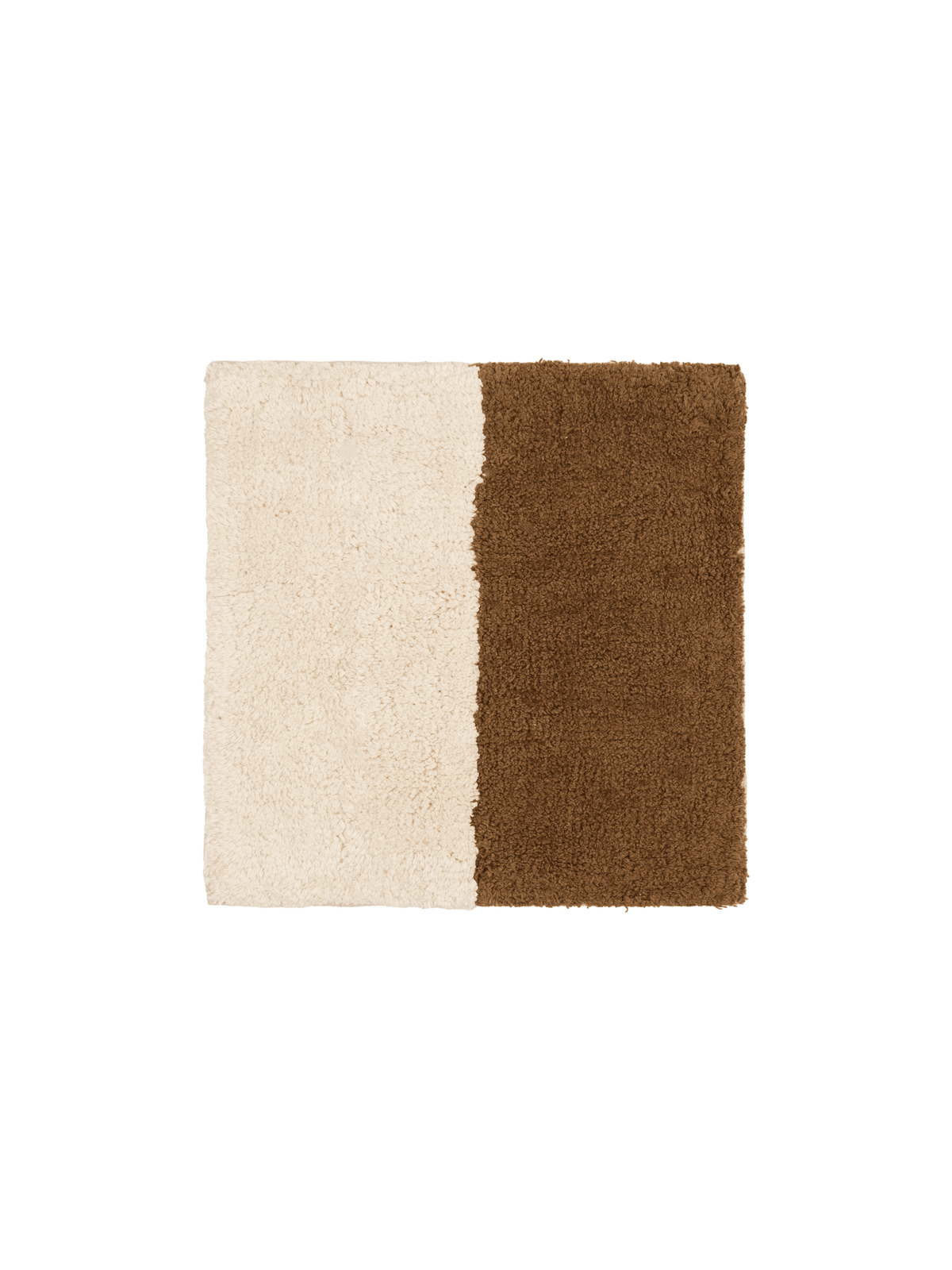 Friends Brown Washable Organic Cotton Cut Pile Swatch