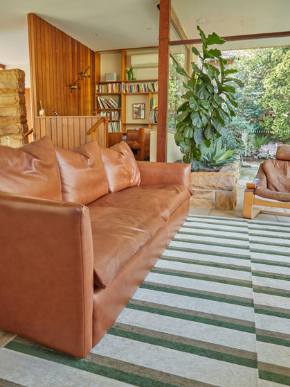 Carrel bone chenille rug