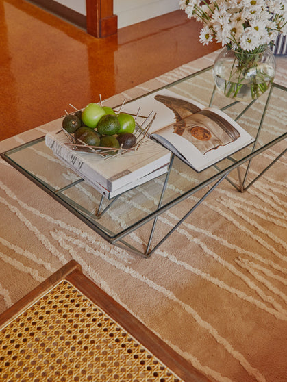 Resonant  bone cotton feel rug