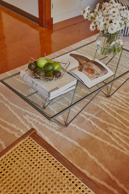 Resonant  bone cotton feel rug