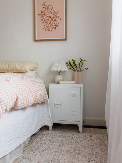 Map neutral chenille rug