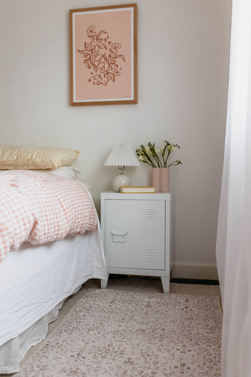 Map neutral chenille rug