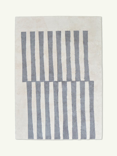 Lineage light gray cotton feel rug