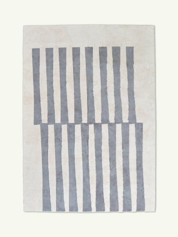 Lineage light gray cotton feel rug