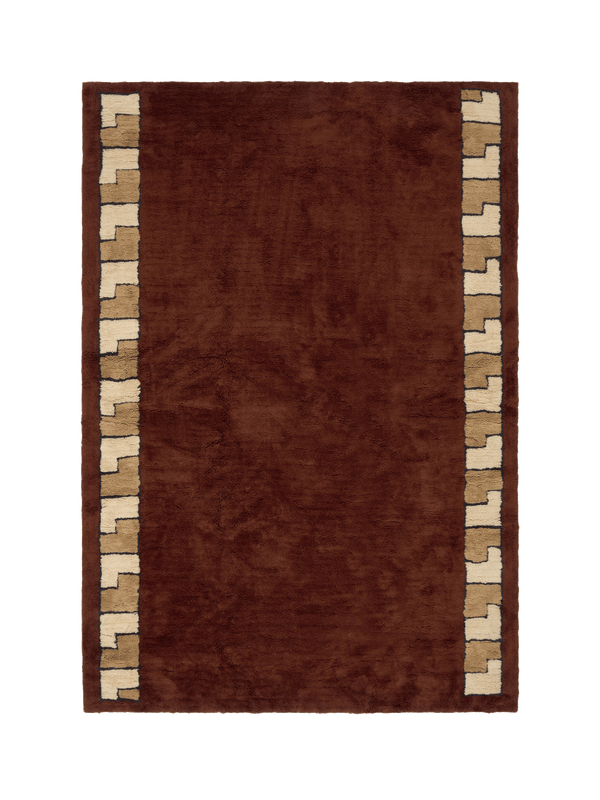 Lygia Deep Wine Fine Cut Pile Rug double.online Rug Top Only 160x230cm