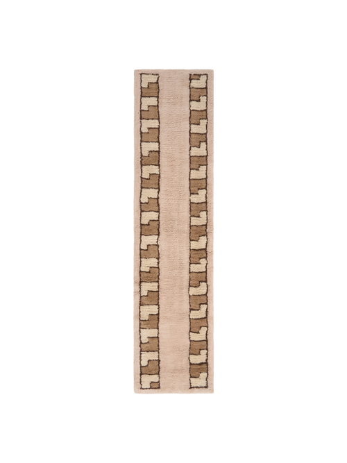 Lygia ii sand fine cut pile runner double.online rug top only 70x240cm
