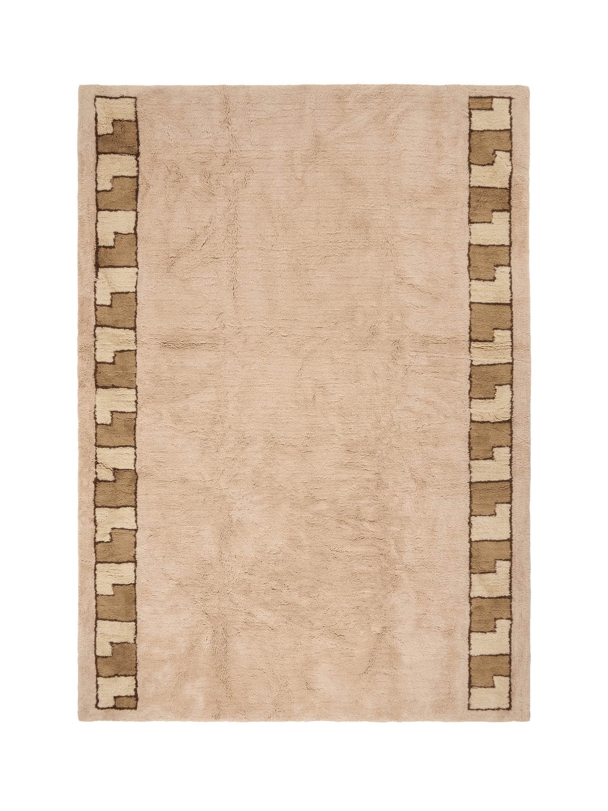 Lygia II Sand Fine Cut Pile Rug double.online Rug Top Only 160x230cm