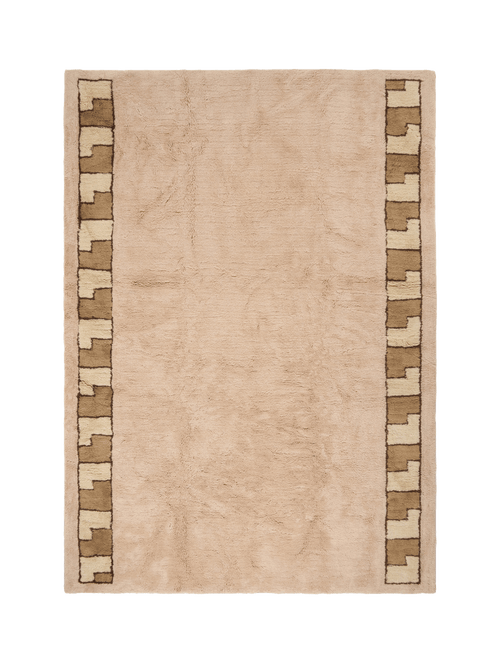 Lygia ii sand fine cut pile rug double.online rug top only 160x230cm