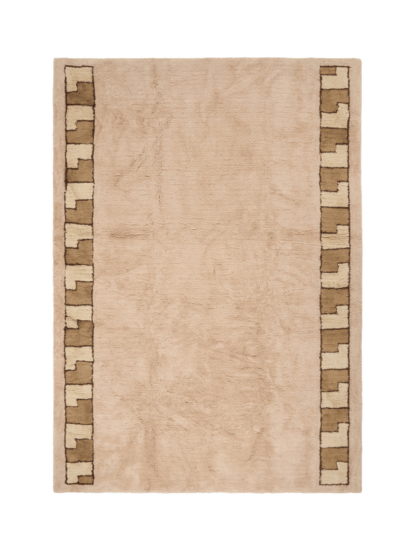Lygia II Sand Fine Cut Pile Rug double.online Rug Top Only 160x230cm